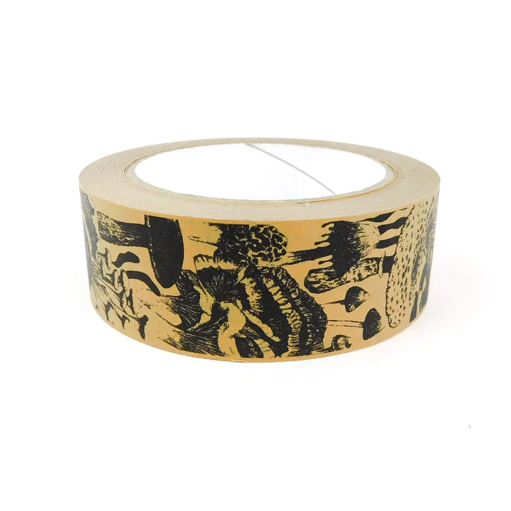 Mushroom Print Eco Paper Sticky Tape