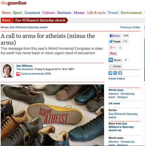 Atheist Shoes featured on The Guardian.