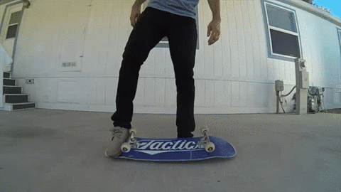 easy beginner skateboard trick fakie casper flop