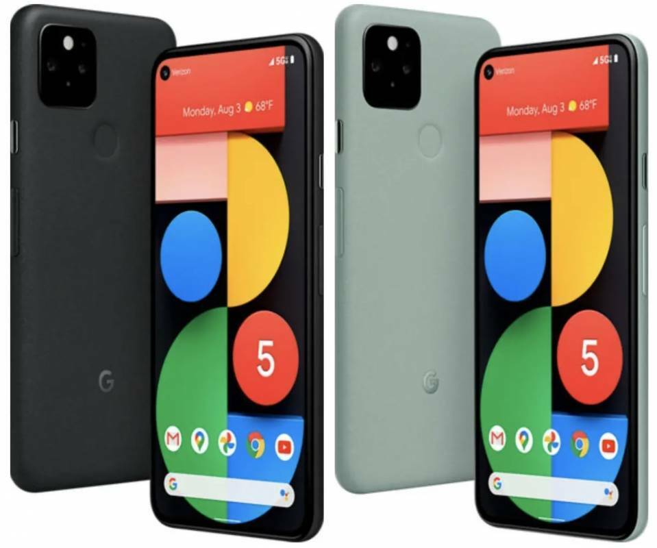 Google Pixel 5 - 128GB - GD1YQ - Black and Green - (Unlocked