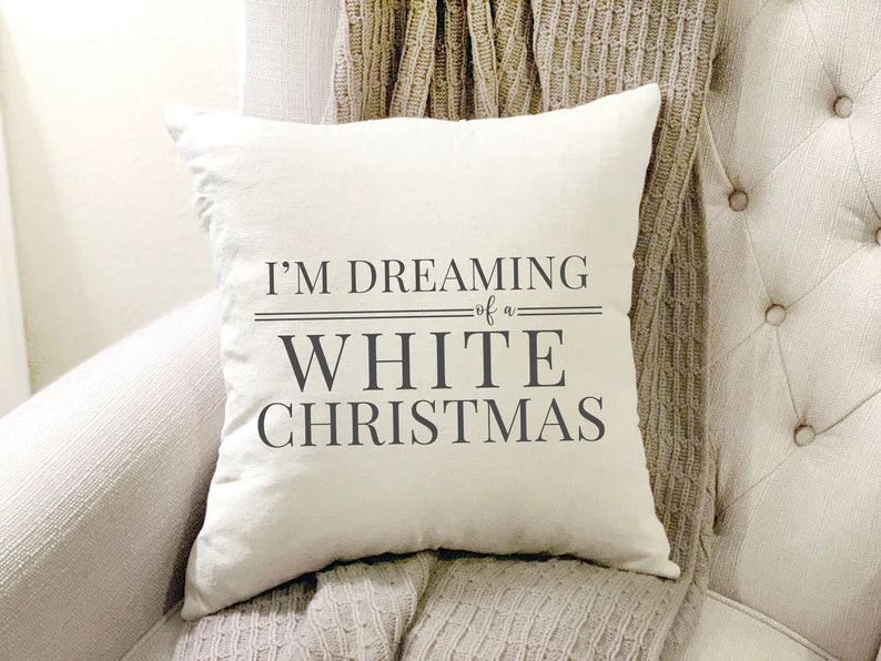 white christmas pillows