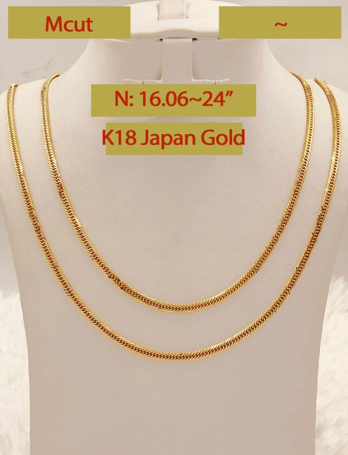 M cut japan gold chain 24 inches – C. Wellers Gold Jewellery Pty Ltd