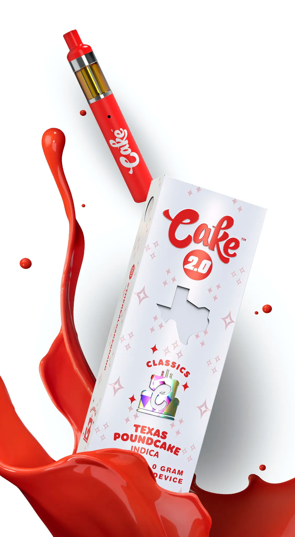 CAKE DELTA 8 2G DISPOSABLE VAPE TEXAS POUND CAKE The Honest Herb Co