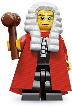 col09-10 Series 9 Lego Figure Judge 