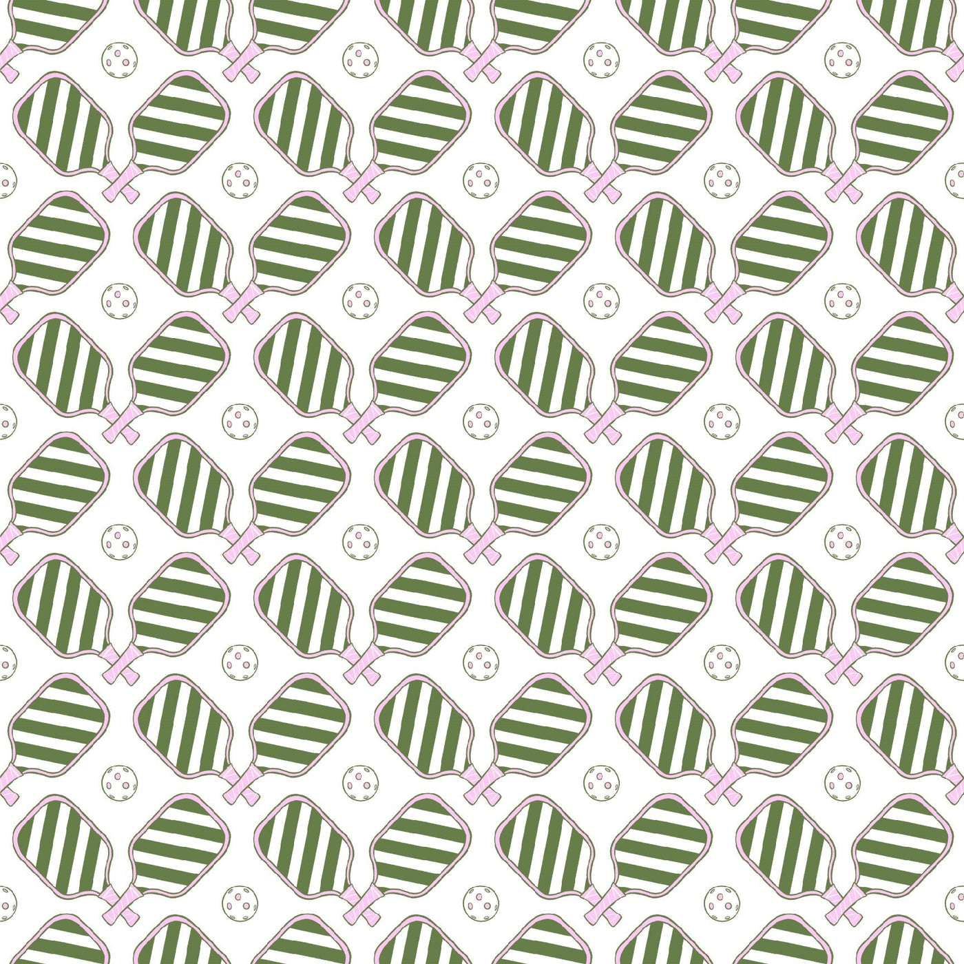 Peel & Stick Wallpaper 24"x 48" / Green Pickleball Peel & Stick Wallpaper dombezalergii