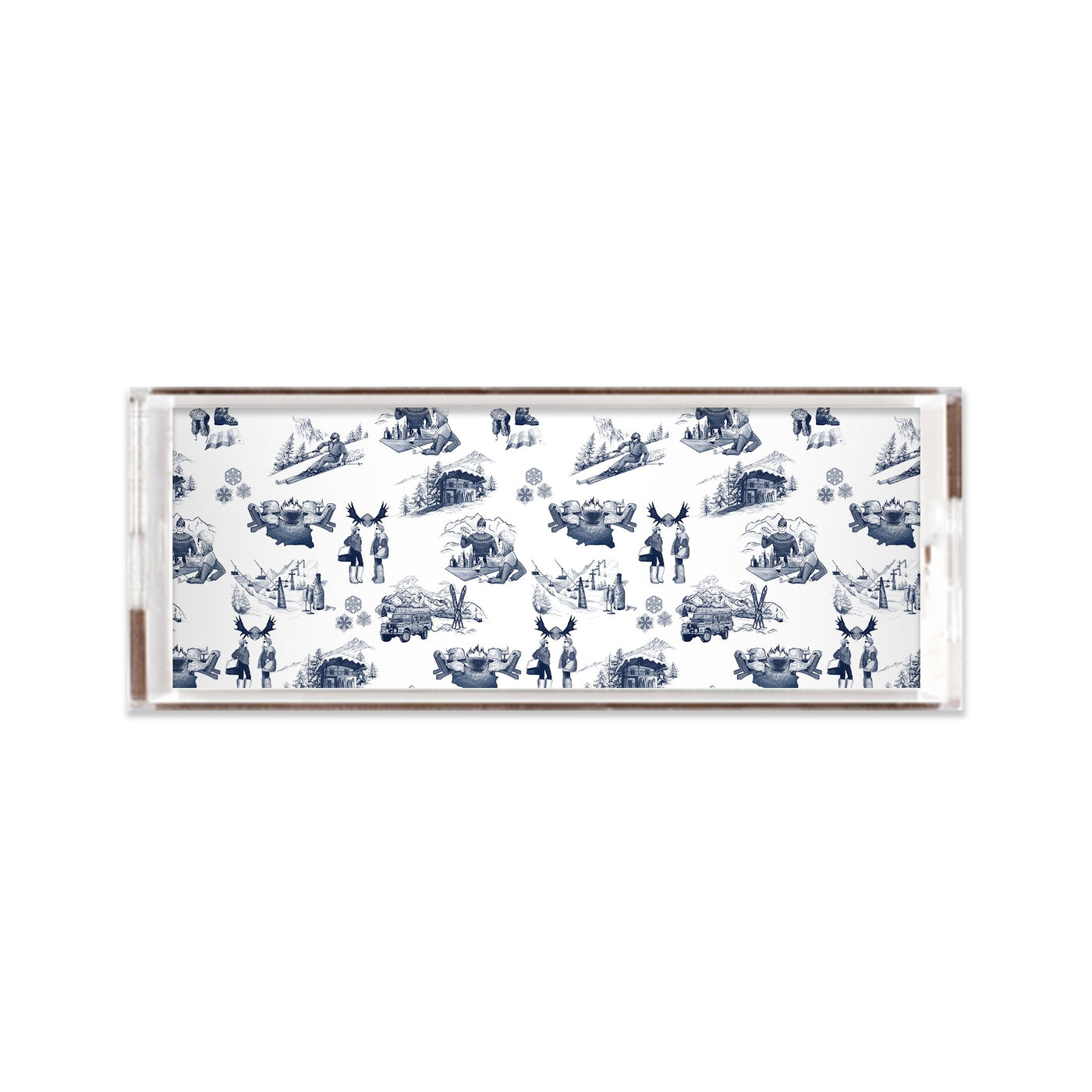 Lucite Trays Navy / 11x4 Après Ski Toile Lucite Tray dombezalergii