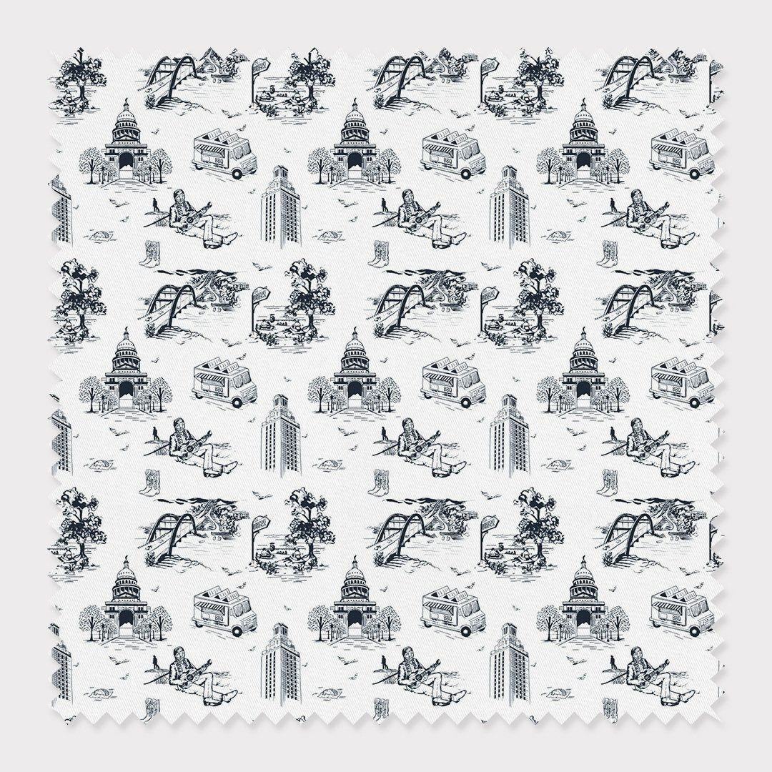 Fabric Cotton / Black / By The Yard 10152 Torino Toile Fabric dombezalergii