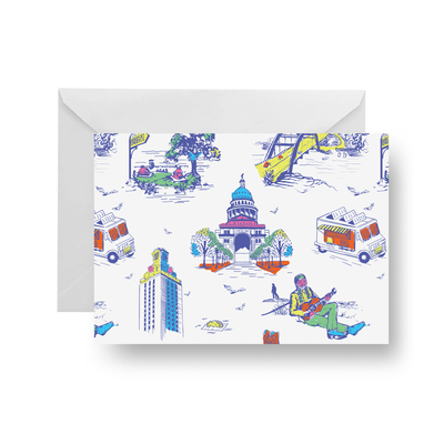 Folded Notecard Multi Color 10152 Torino Toile Folded Notecard Set dombezalergii