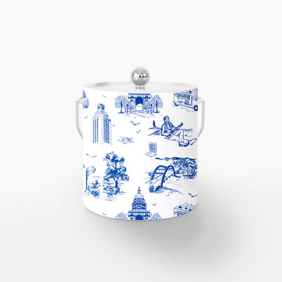 Ice Bucket Navy / Silver 10152 Torino Toile Ice Bucket dombezalergii