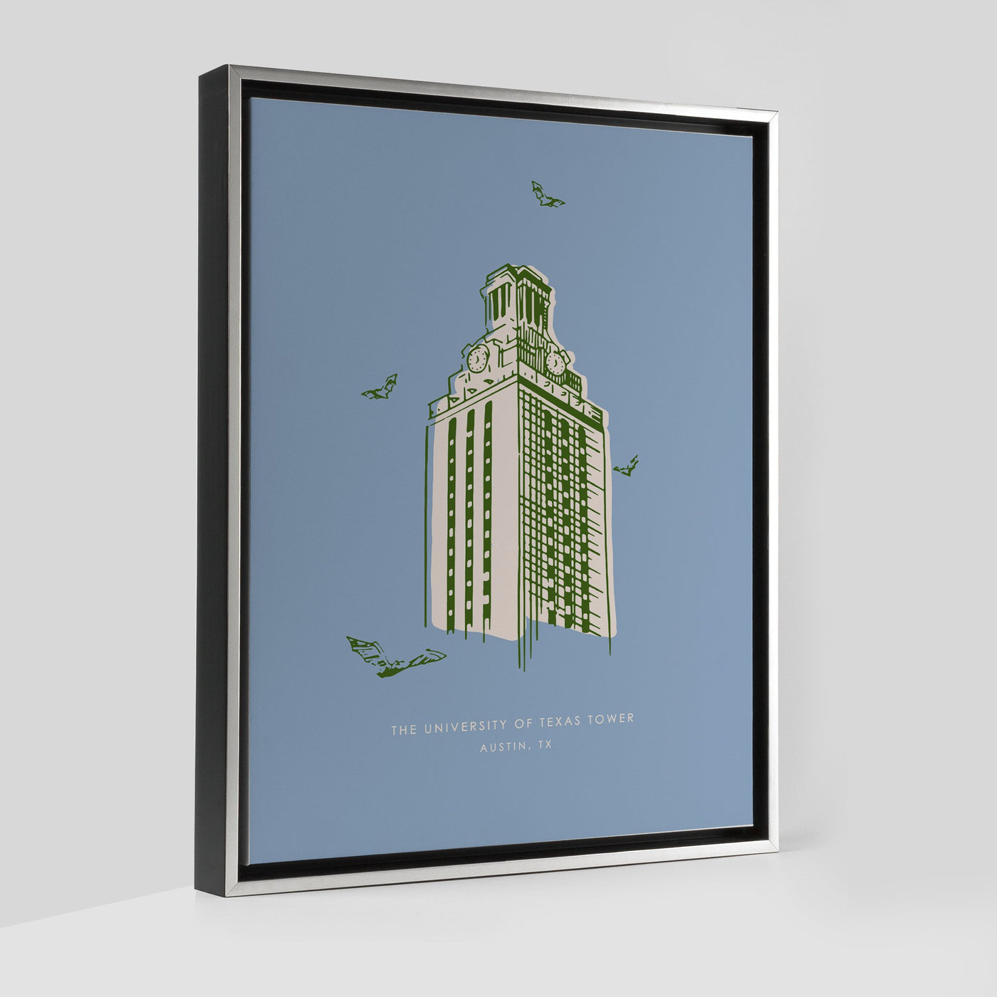 Gallery Prints Blue Canvas / 8x10 / Silver 10152 Torino Tower Print dombezalergii