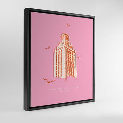 Gallery Prints Pink Canvas / 8x10 / Black Frame 10152 Torino Tower Print dombezalergii