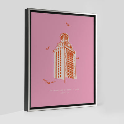 Gallery Prints Pink Canvas / 8x10 / Silver 10152 Torino Tower Print dombezalergii