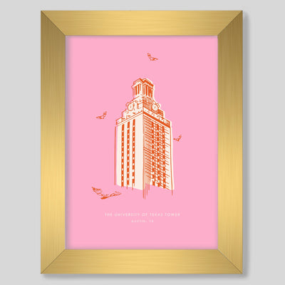 Gallery Prints Pink Print / 8x10 / Gold Frame 10152 Torino Tower Print dombezalergii