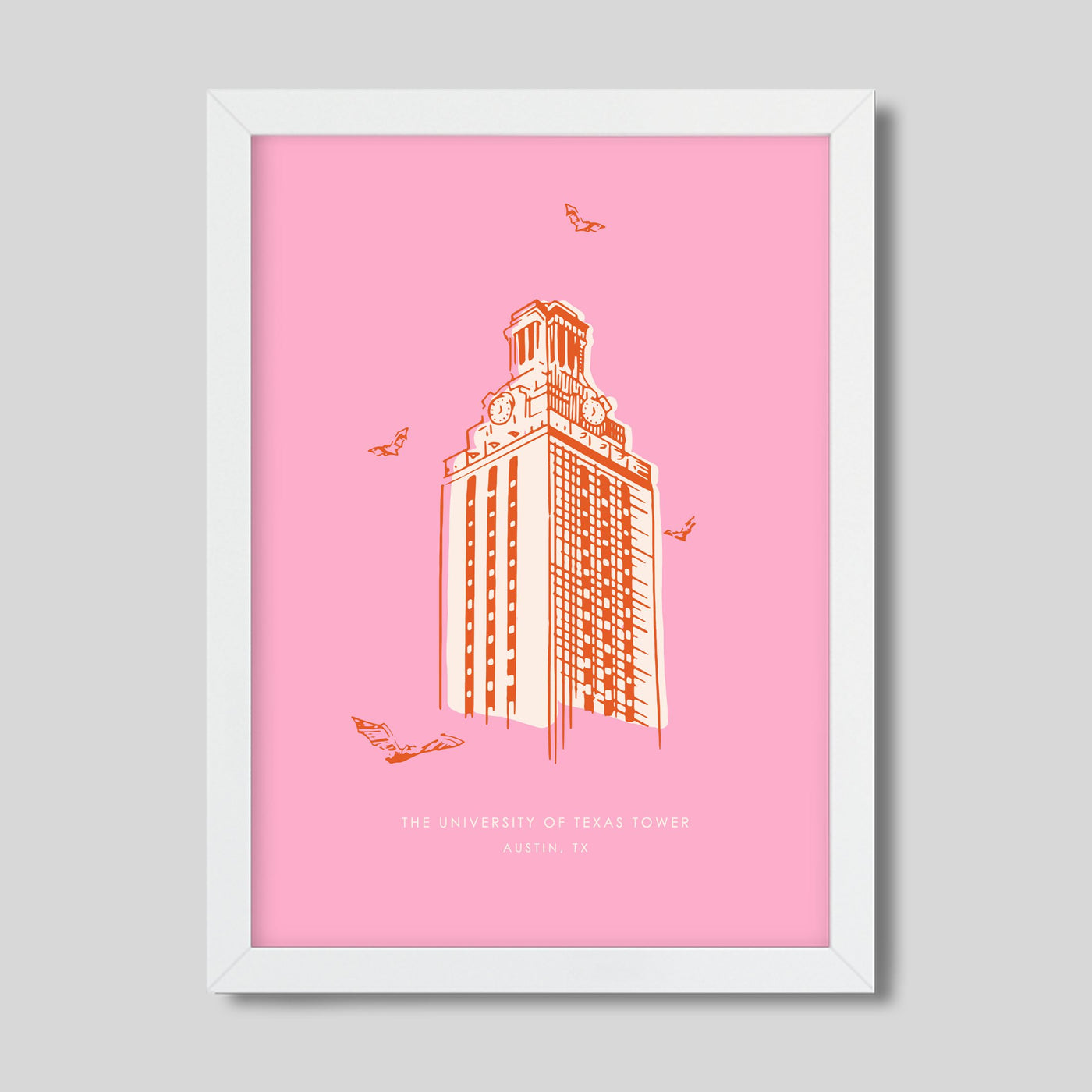Gallery Prints Pink Print / 8x10 / White Frame 10152 Torino Tower Print dombezalergii