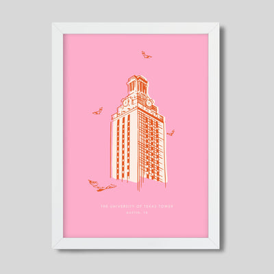 Gallery Prints Pink Print / 8x10 / White Frame 10152 Torino Tower Print dombezalergii
