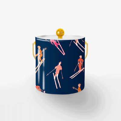 Ice Bucket Navy Pink / Gold Bluebird day Ice Bucket dombezalergii