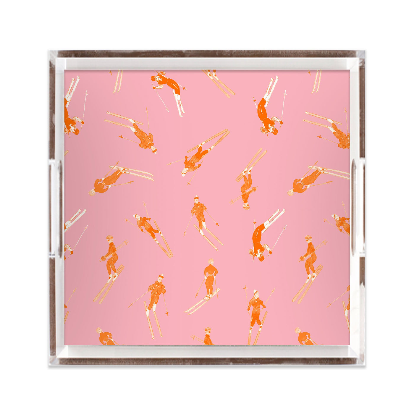 Lucite Trays Pink Orange / 12x12 Bluebird Day Lucite Tray dombezalergii