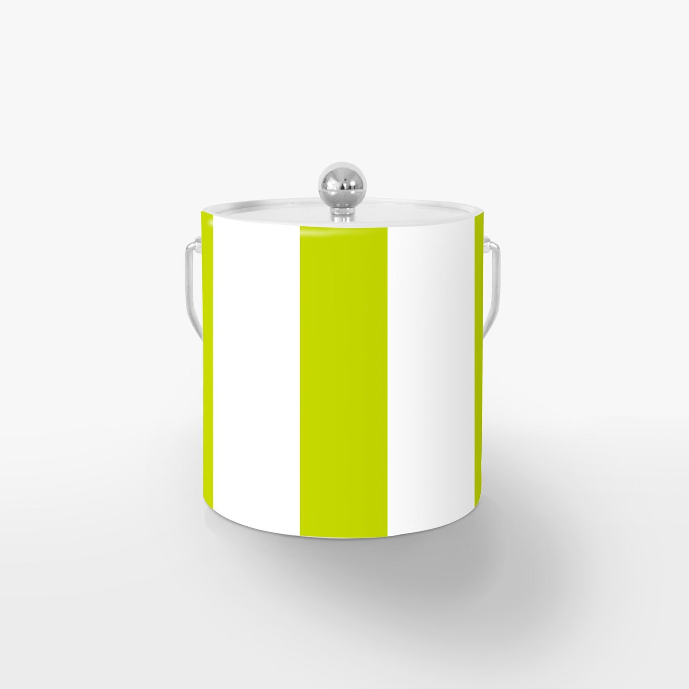 Ice Bucket Silver / Chartreuse Bold Stripe Ice Bucket dombezalergii