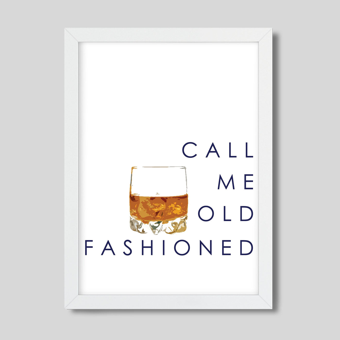 Gallery Prints 8x10 / white frame Call Me Old Fashioned Print dombezalergii