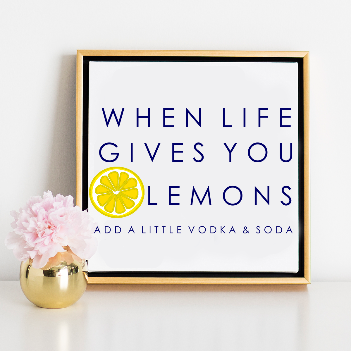 Canvas 20x20 / Canvas Only When Life Gives You Lemons Canvas dombezalergii