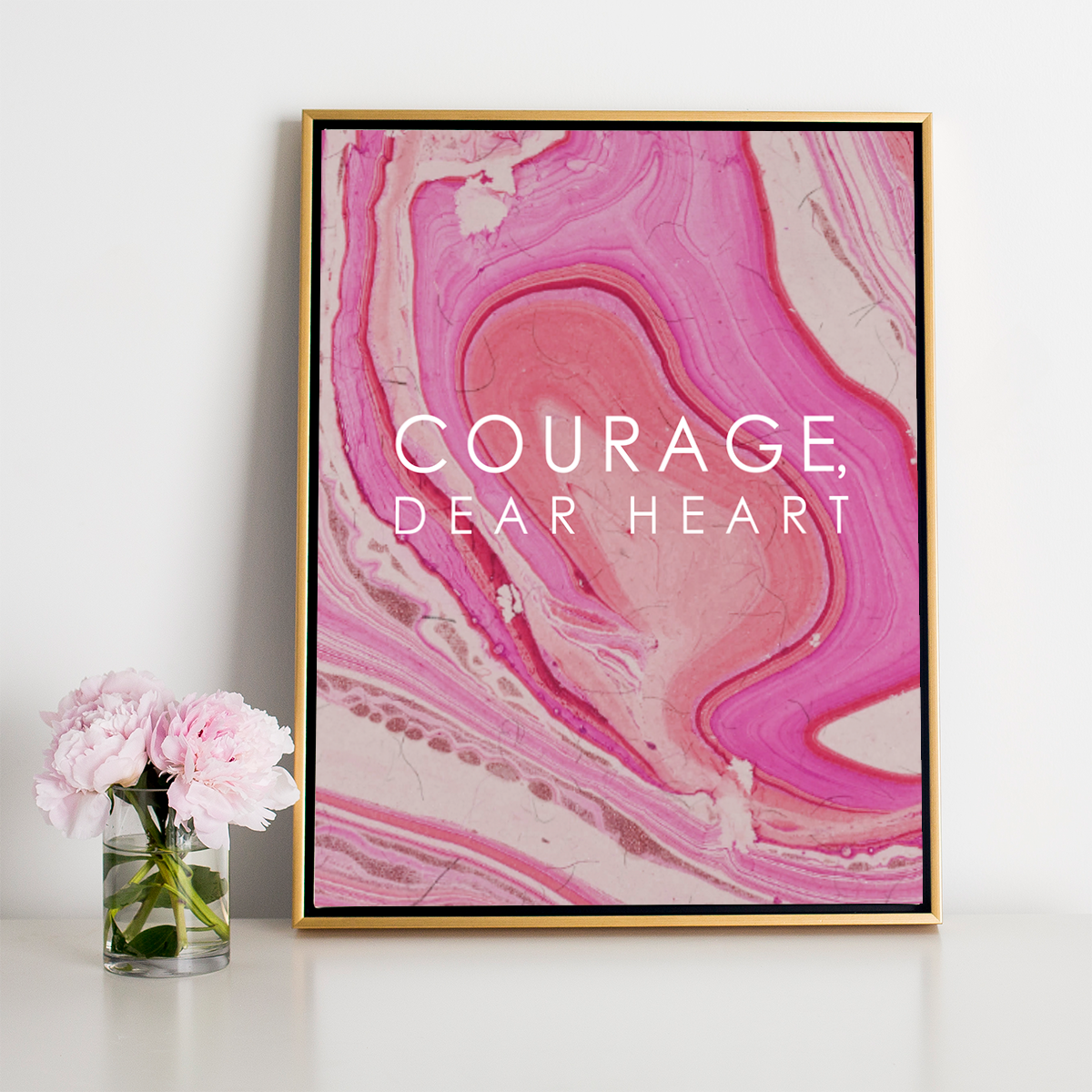 Canvas 8x10 / Canvas Only Courage Dear Heart Canvas dombezalergii