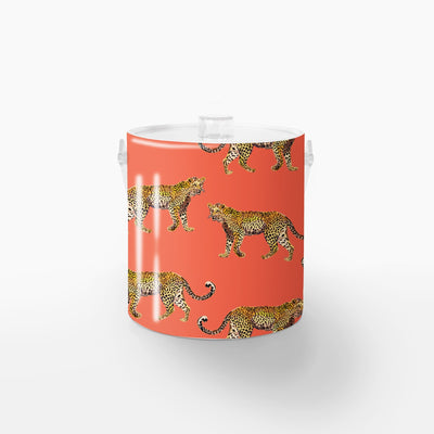 Ice Bucket Coral / Lucite Cheetahs Ice Bucket dombezalergii