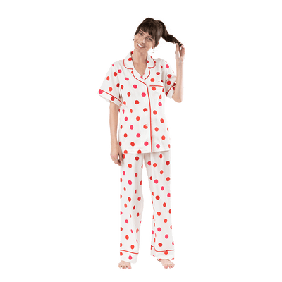 Pajama Set Dots Pajama Pants Set dombezalergii