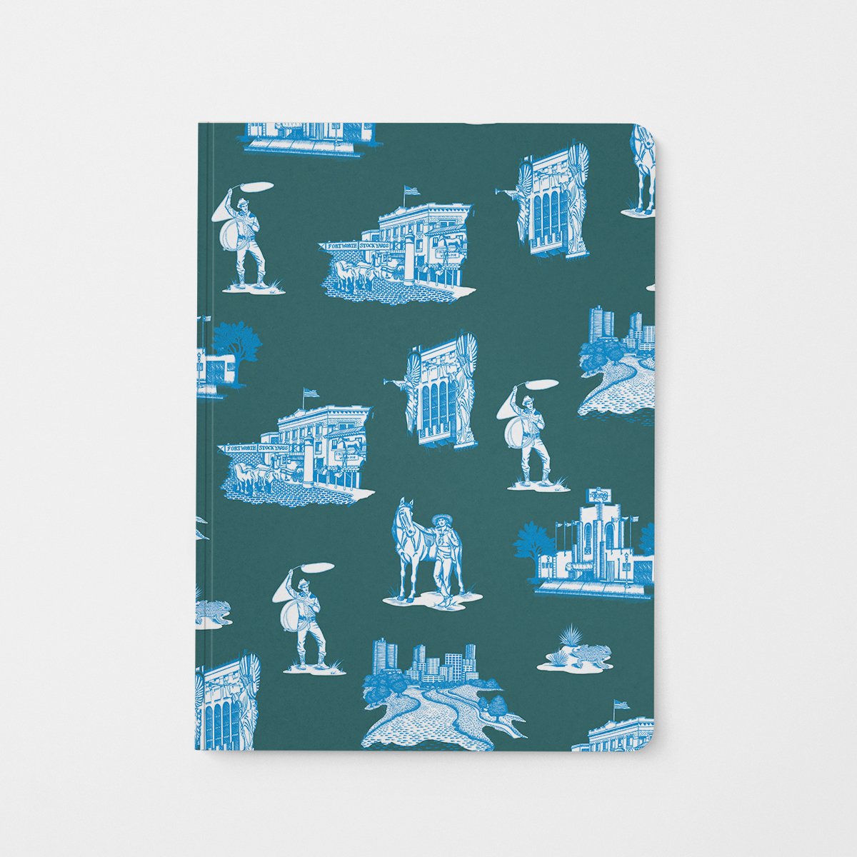 Journal Pine Blue Fort Worth Toile Journal dombezalergii