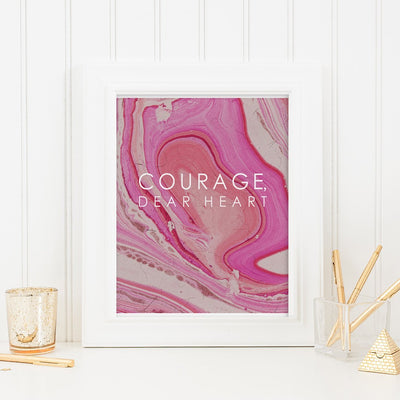 Gallery Prints 12X16 Courage,  Dear Heart dombezalergii