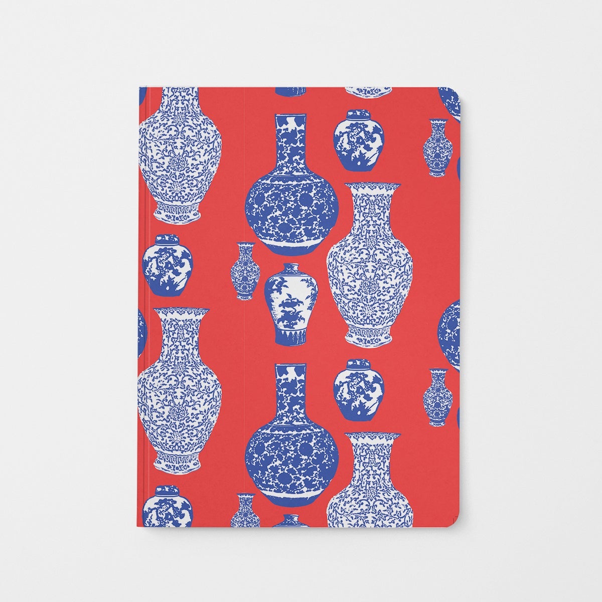 Journal Red Blue Ginger Jars Journal dombezalergii