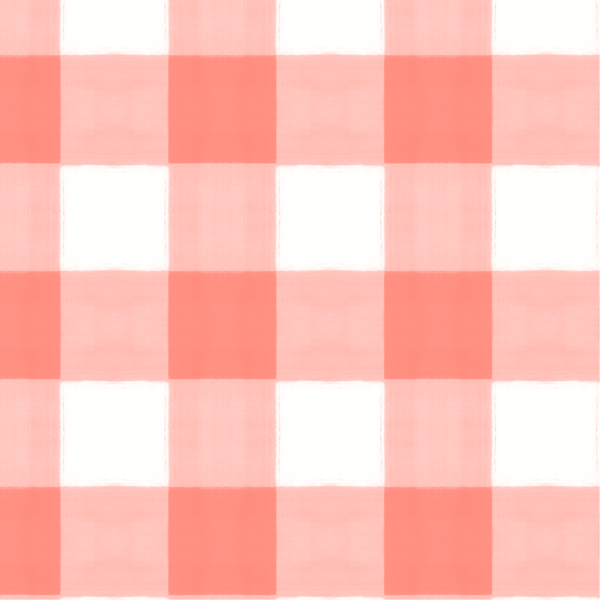 Wallpaper Double Roll / Coral Gingham Wallpaper dombezalergii