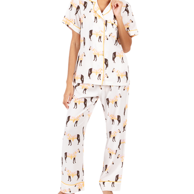 Pajama Set Horse & Tassel Pajama Pants Set dombezalergii
