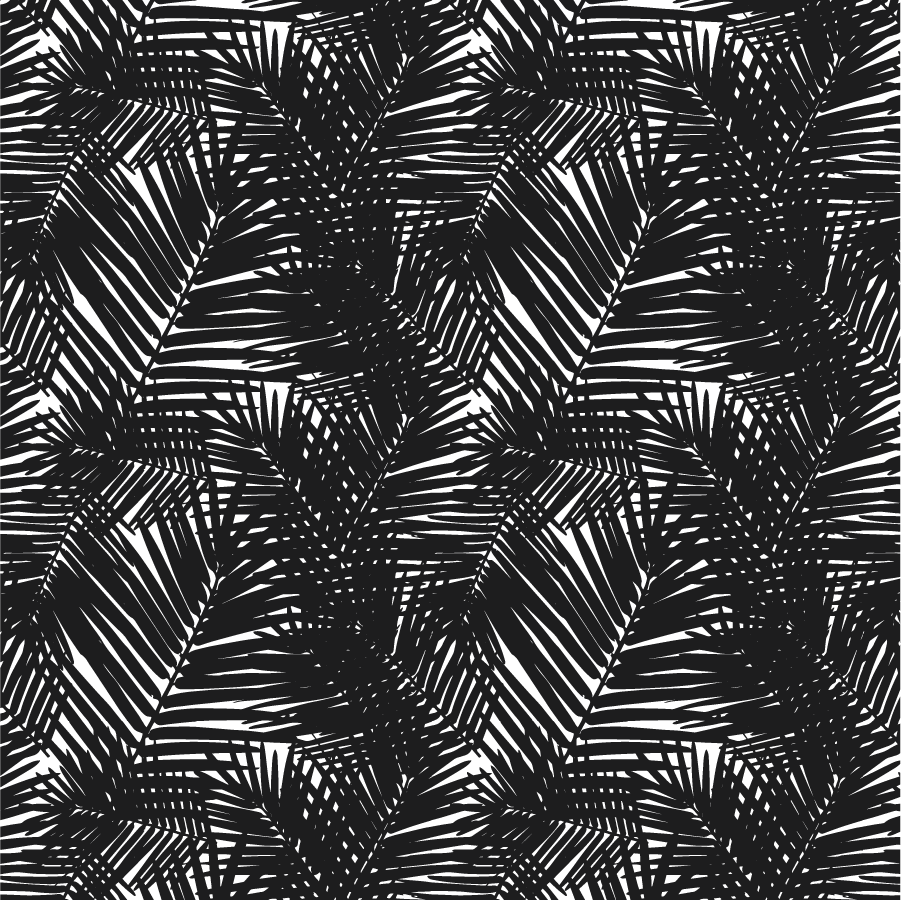 Peel & Stick Wallpaper Black / 24"x 48" Jungle Leaves Peel & Stick Wallpaper dombezalergii