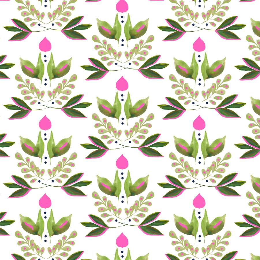 Wallpaper Double Roll / Green Lotus Wallpaper dombezalergii