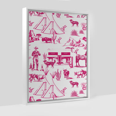 Gallery Prints Pink / 8x10 / White Marfa Toile Canvas dombezalergii