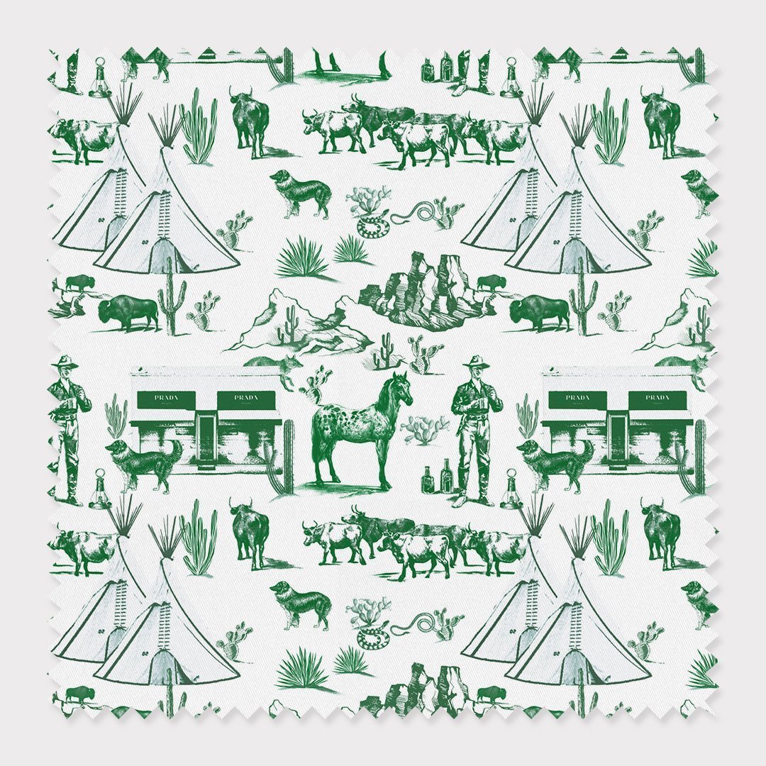 Fabric Hunter / Cotton / By The Yard Marfa Toile Fabric dombezalergii