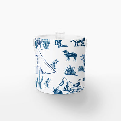 Ice Bucket Navy / Lucite Marfa Toile Ice Bucket#color_navy dombezalergii