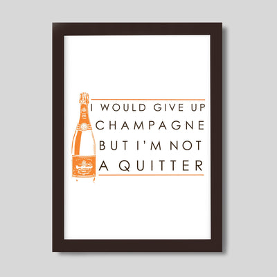 Gallery Prints Never Quit Champagne Print dombezalergii