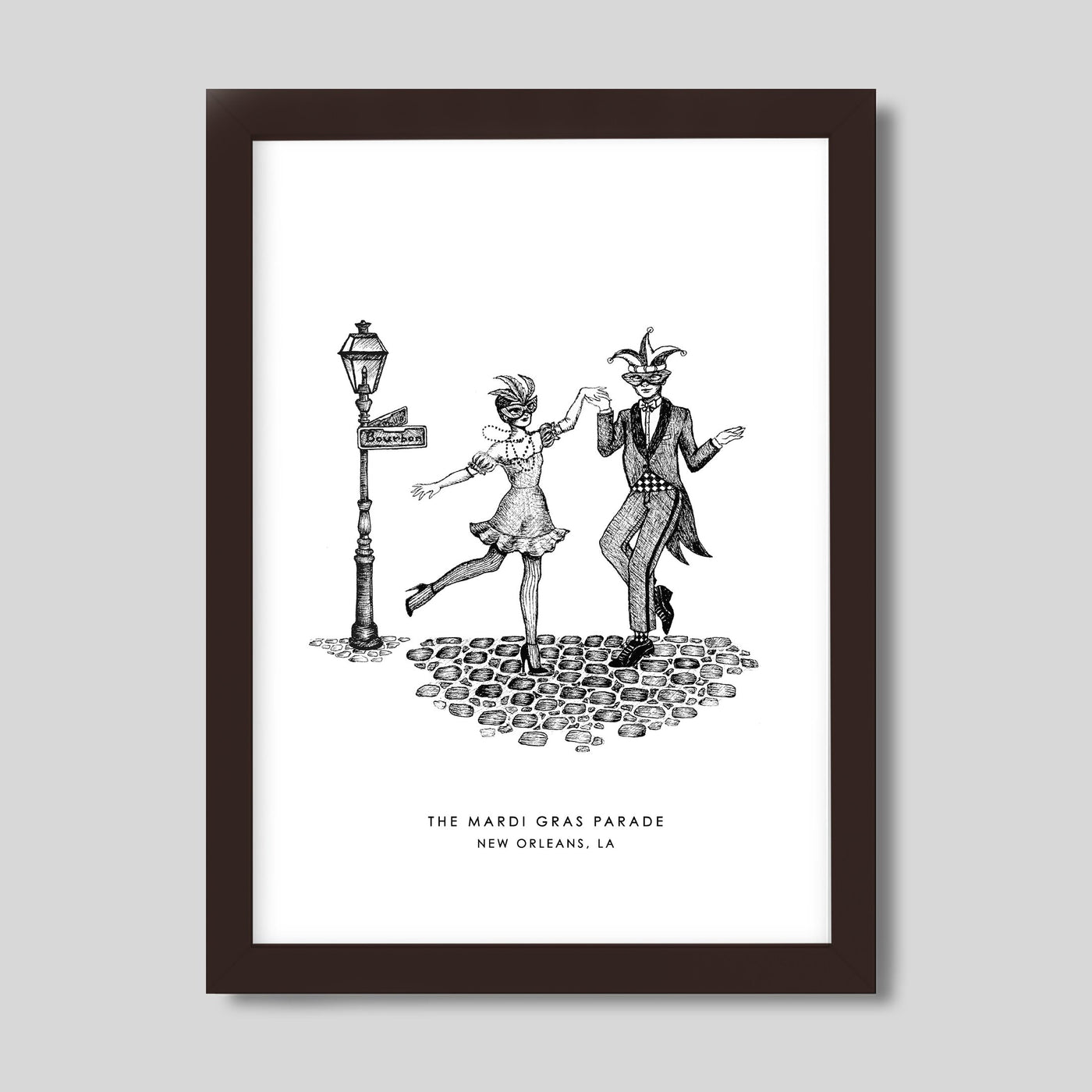 New Orleans Mardi Gras Print dombezalergii