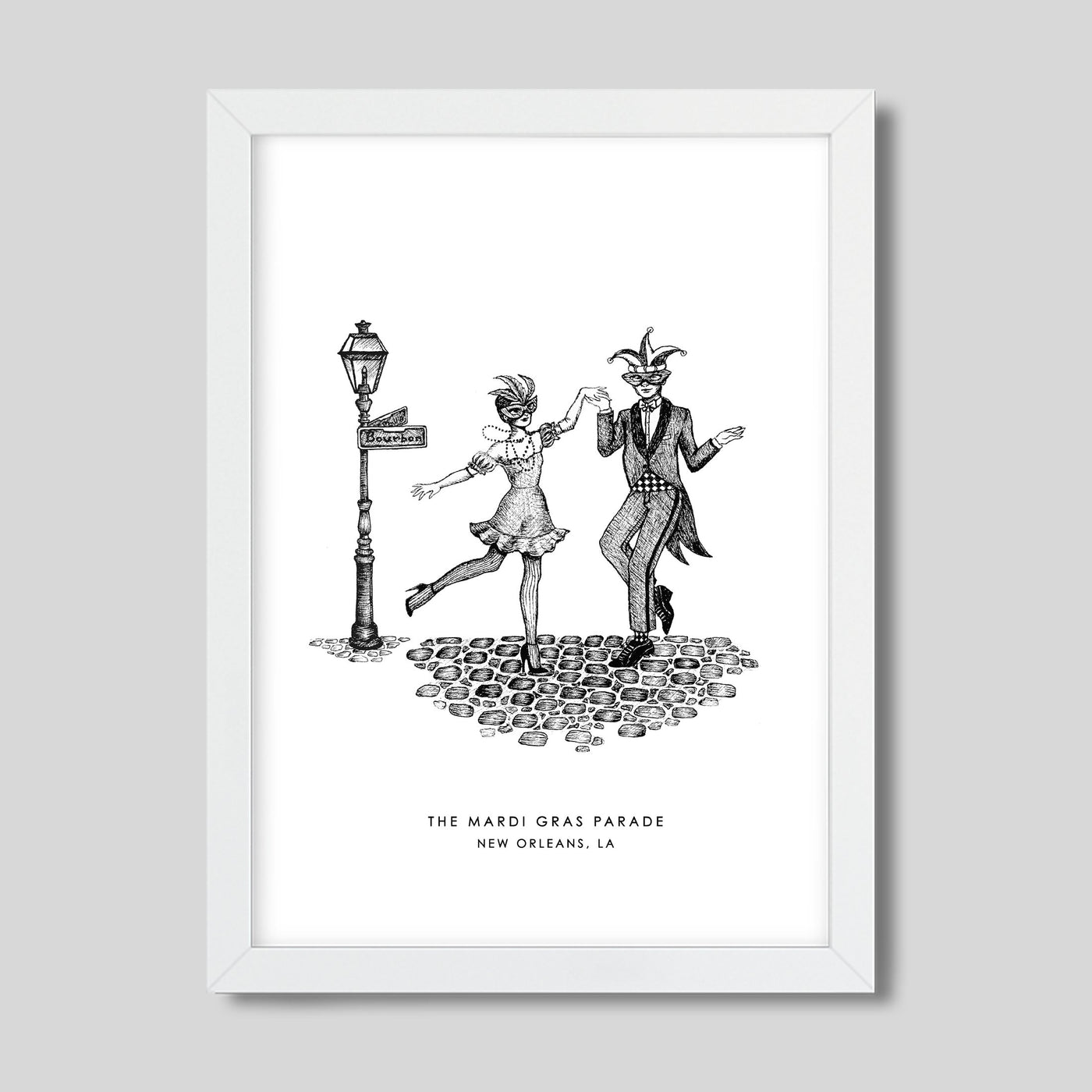 New Orleans Mardi Gras Print dombezalergii