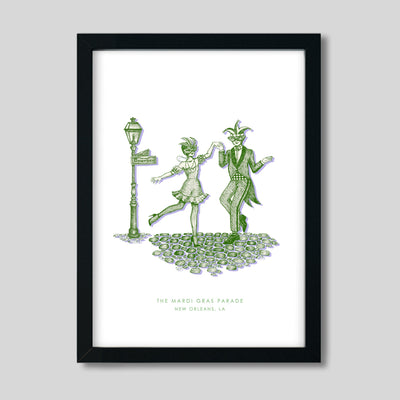 New Orleans Mardi Gras Print dombezalergii