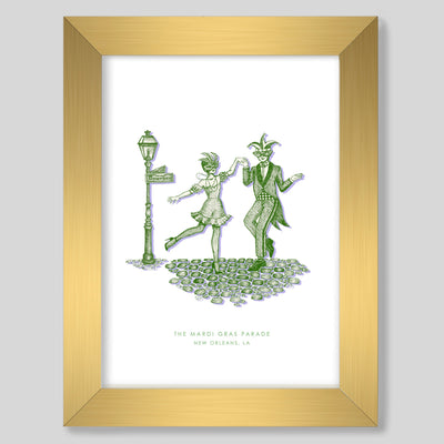 New Orleans Mardi Gras Print dombezalergii