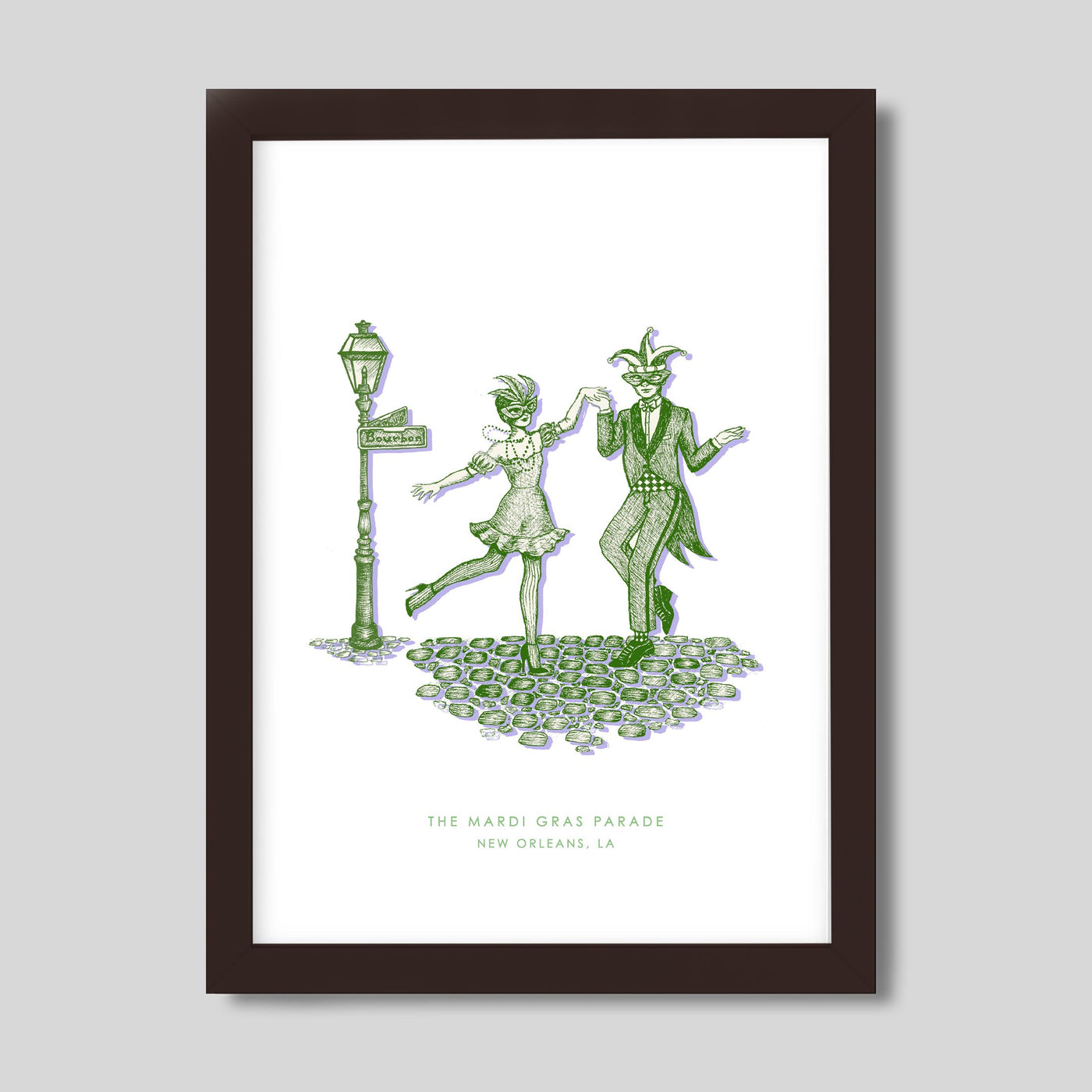 New Orleans Mardi Gras Print dombezalergii