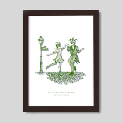 New Orleans Mardi Gras Print dombezalergii