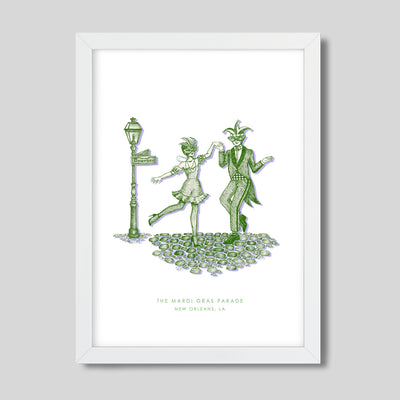 New Orleans Mardi Gras Print dombezalergii