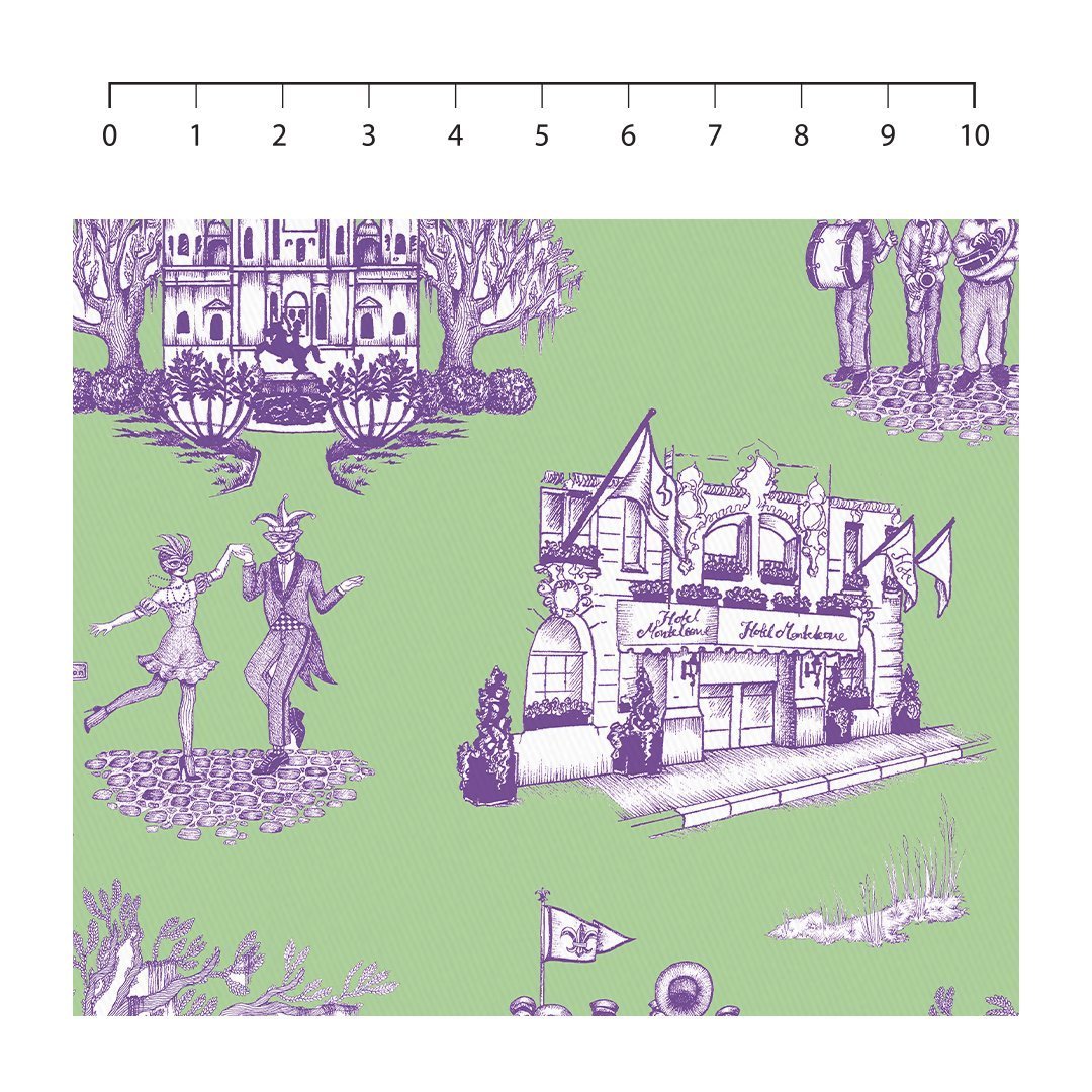 Fabric New Orleans Toile Fabric dombezalergii