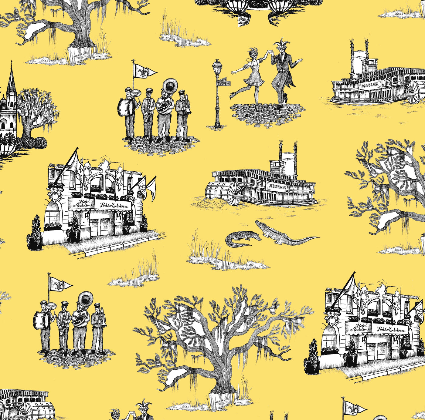 Peel & Stick Wallpaper Gold / 24"x 48" New Orleans Toile Peel & Stick Wallpaper dombezalergii