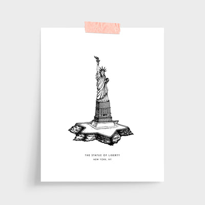 New York Statue of Liberty Print dombezalergii