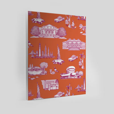 Gallery Prints Orange/Magenta / 8x10 / Unframed New York Toile Canvas dombezalergii