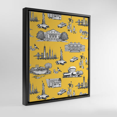 Gallery Prints Yellow / 8x10 / Black New York Toile Canvas dombezalergii